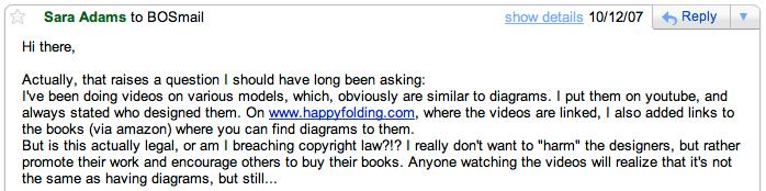 This message shows when I started thinking about asking permission. The date is October 12th, 2007 This message shows when I started thinking about asking permission. The date is October 12th, 2007
